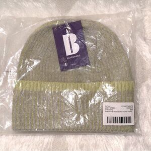 ASOS Light Lime Green Boardmans Knit Ribbed Beanie
